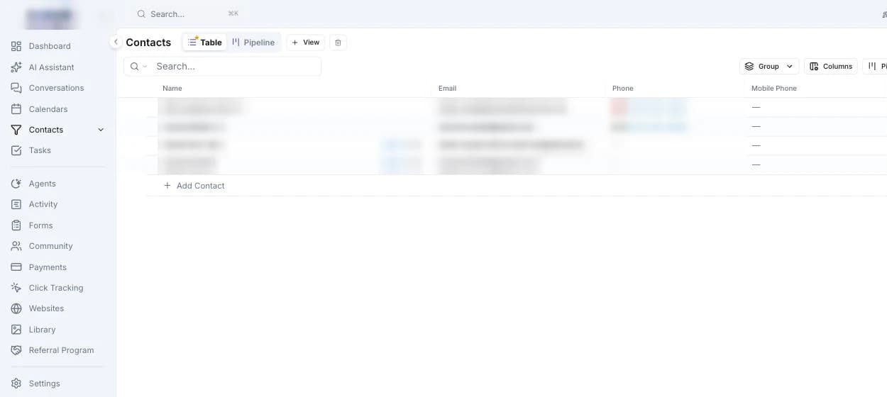 Votel agency-level sidebar with operating tools
